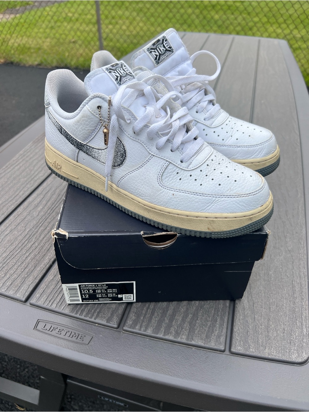 Nike Air Force 1 07 LX AF1 50 Years Of Hip-Hop White Smoke Grey Men DV7183-100